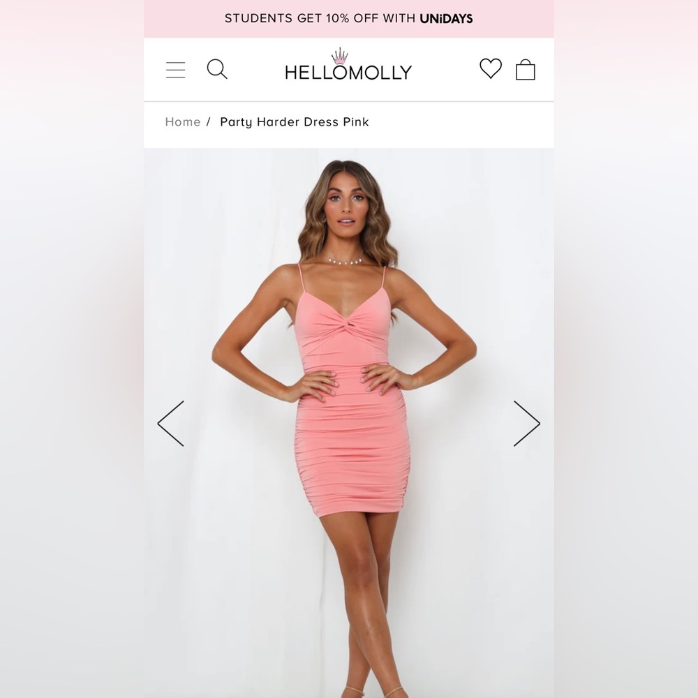 hello molly pink homecoming dress